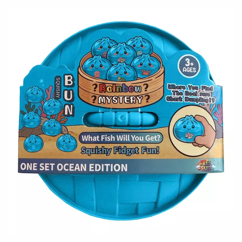 Verpakking van de Mystery Dumpling Squishy Ocean Edition