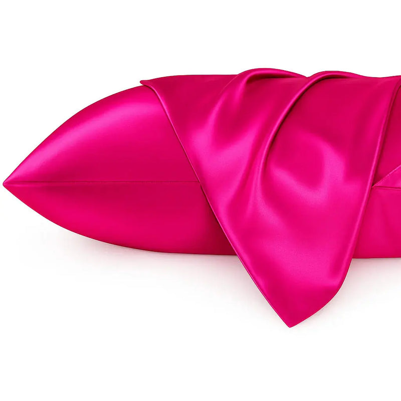 African Fabs Silky Satin Pillowcase Fuchsia