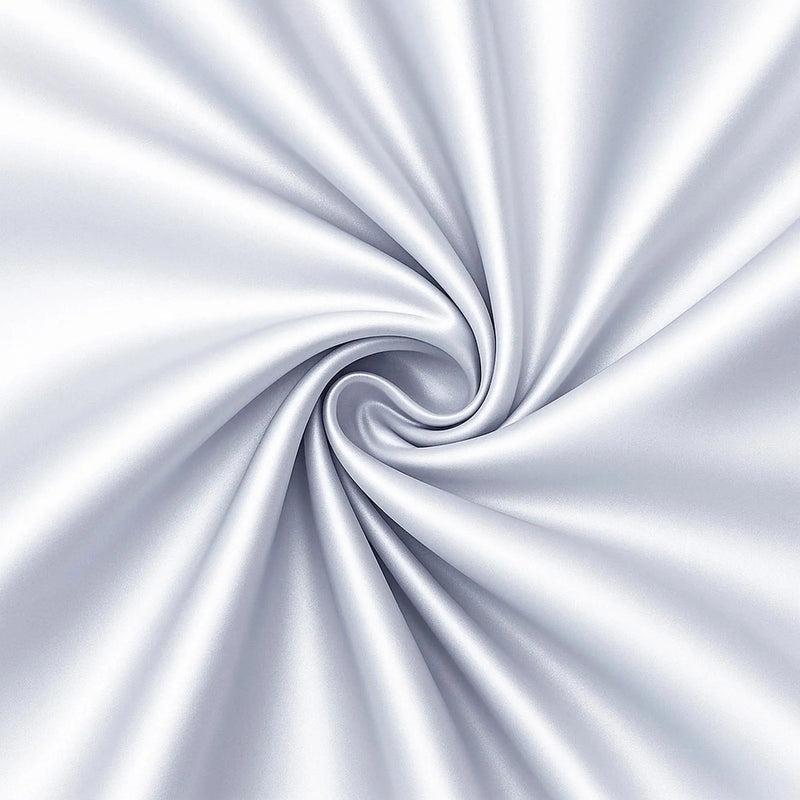 African Fabs Silky Satin Pillowcase Silver Grey