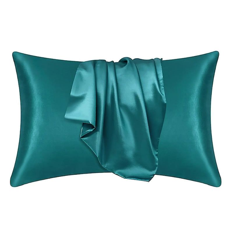 African Fabs Silky Satin Pillowcase Teal