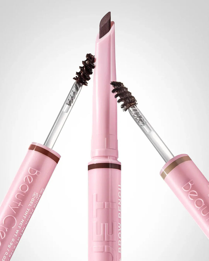 Beauty Creations Duet Gel Tint & Brow Pencil Auburn, 2-in-1 wenkbrauwpotlood en getinte wenkbrauwgel