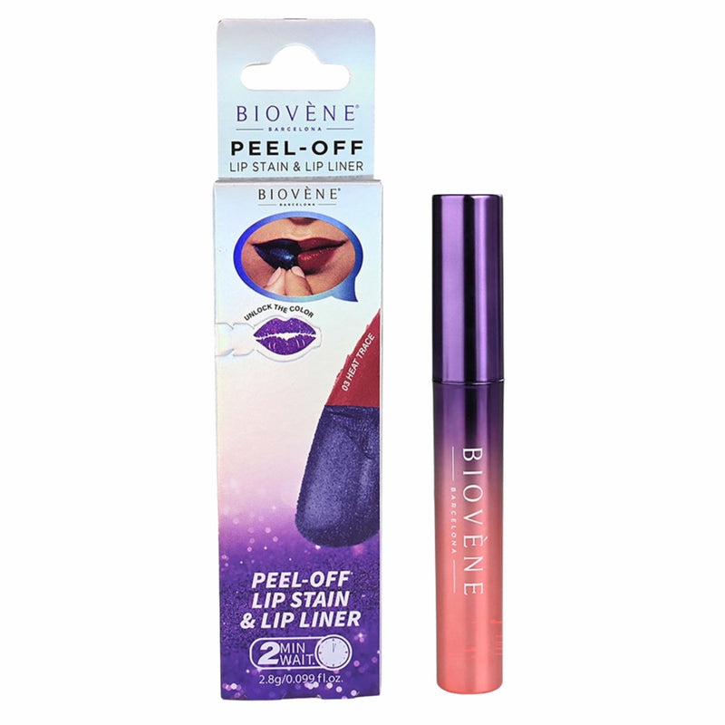 Biovene Peel Off Perfect Reveal Lip Stain & Liner In One, een 2-in-1 peel-off lip stain en lipliner.