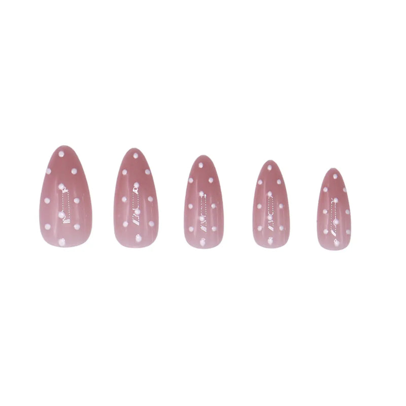 Boozyshop 24 pcs Press On Nails Polka Dots