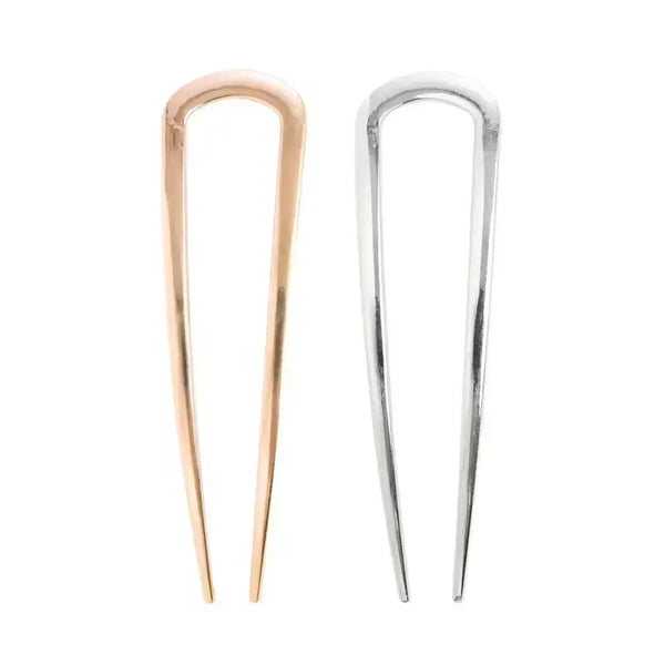 Brushworks French Hair Pin Duo Gold & Silver