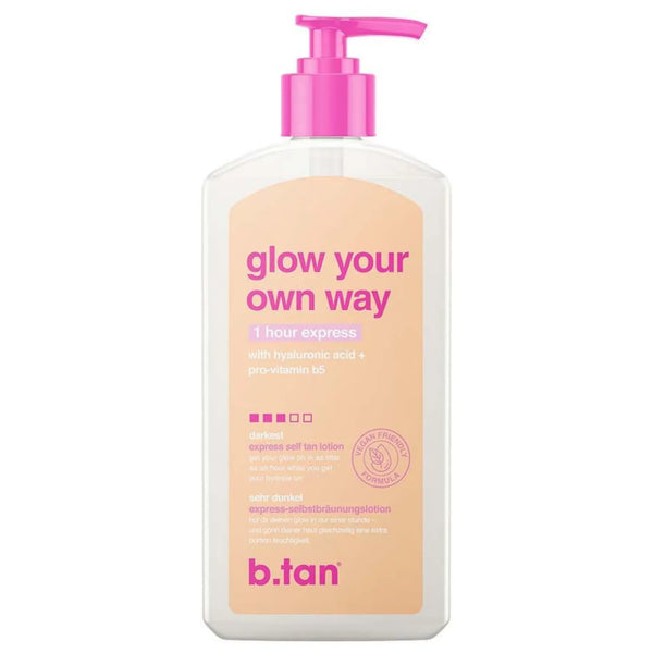 B.tan Glow Your Own Way Express Self Tan Lotion, zelfbruiner lotion