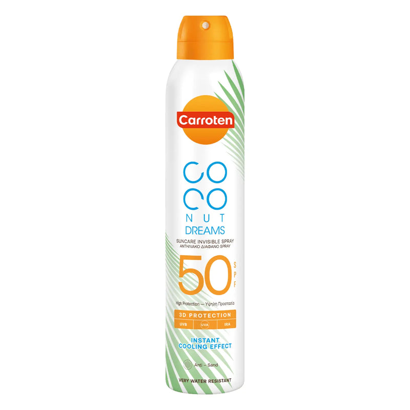 Carroten Coconut Dreams Sunscreen Spray Transparent SPF 50