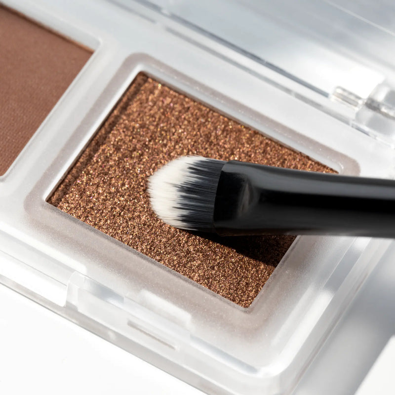Catrice Effect Eyeshadow Duo Brush, 2-in-1 kwast met blendingkwast en siliconen sponsapplicator