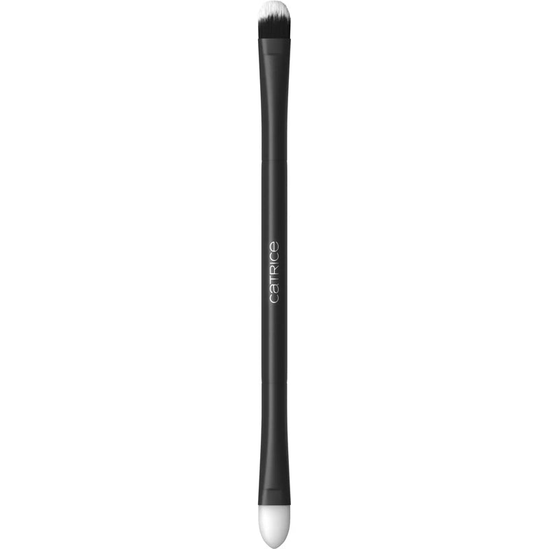 Catrice Effect Eyeshadow Duo Brush, 2-in-1 kwast met blendingkwast en siliconen sponsapplicator
