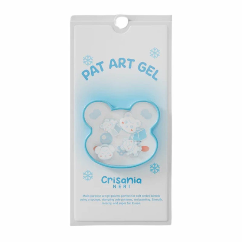 Crisania Neri Pat Art Gel Palette Ice Edition, palette met 24 ijzige painting gels voor nail art