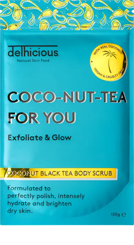 Delhicious Coconut Black Tea Body Scrub