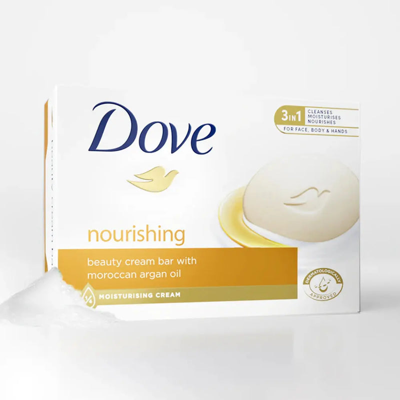 Dove Cream Argan Oil Beauty Cream Bar 4-Pack