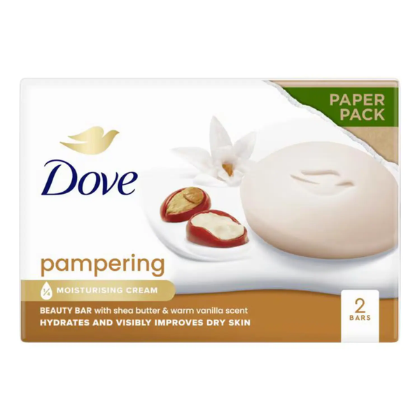 Dove Pampering Shea Butter & Vanilla Beauty Bar 2-Pack