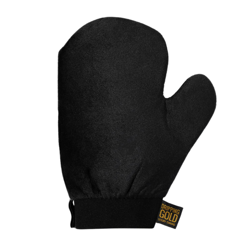 Dripping Gold Luxury Velvet Tanning Mitt