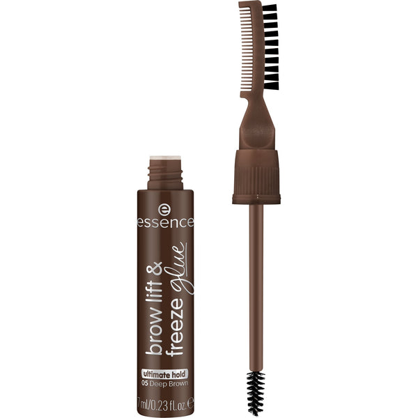 Essence Brow Lift & Freeze Glue 05 Deep Brown, wenkbrauwlijm voor liften en fixeren