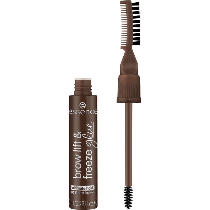 Essence Brow Lift & Freeze Glue 05 Deep Brown, wenkbrauwlijm voor liften en fixeren