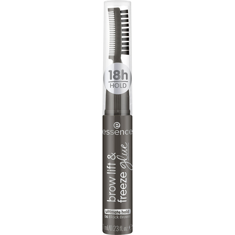 Essence Brow Lift & Freeze Glue 06 Black Brown, wenkbrauwgel in zwartbruin, foto 5 van 5