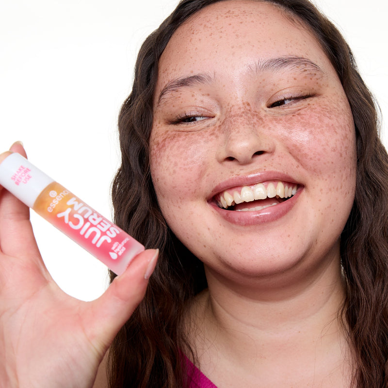 Essence Juicy Serum Hydrating Lip Treatment 01 Raspberry, hydraterende liptreatment met roll-on applicator