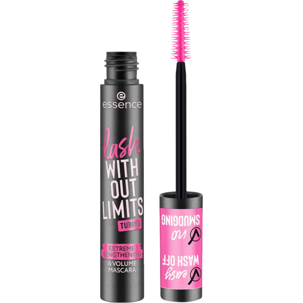 Essence Lash Without Limits Tubing Extreme Lengthening & Volume Mascara 04 Black Tubing