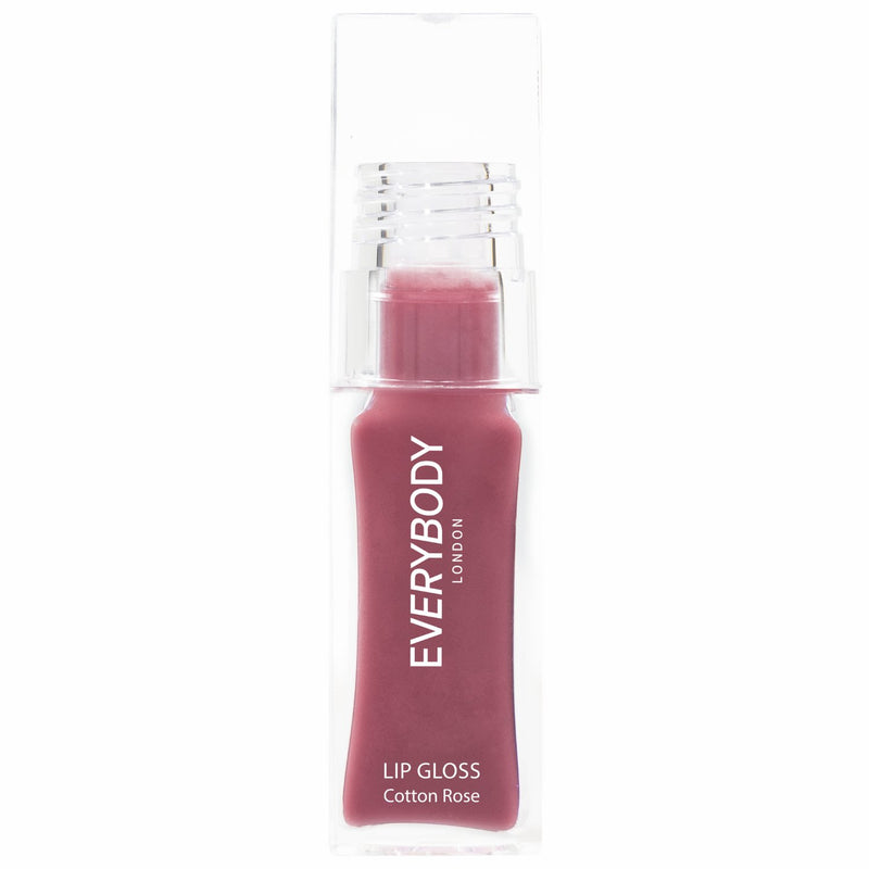 Everybody London Lip Gloss Cotton Rose, hydraterende lipgloss met glossy finish, foto 3 van 3