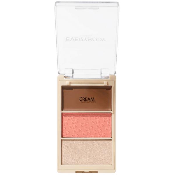 Everybody London Trio Face Palette Glow Me Peachy