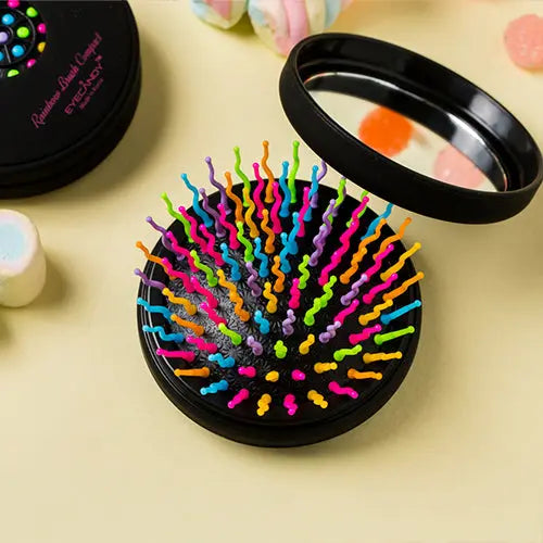 Eyecandy Rainbow Volume S Brush Compact Black