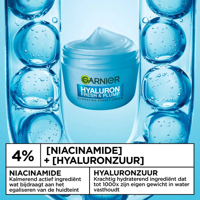 Garnier Hyaluron Fresh & Plump Hydrating Sorbet Cream