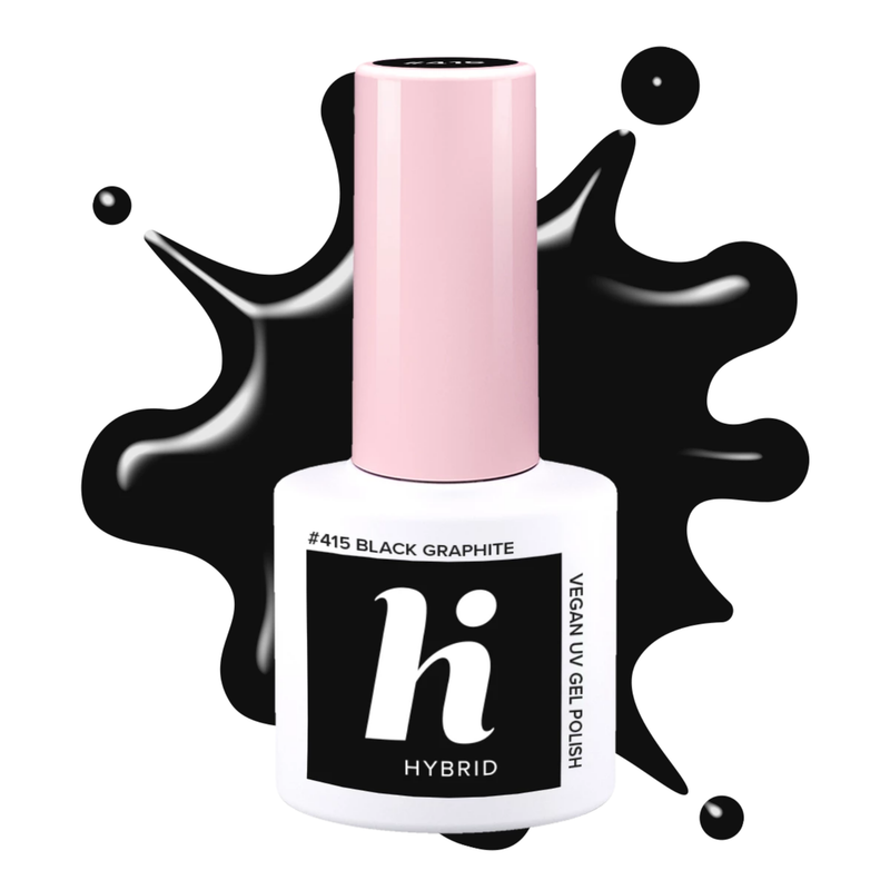 Hi Hybrid 415 Black Graphite UV Gel Polish