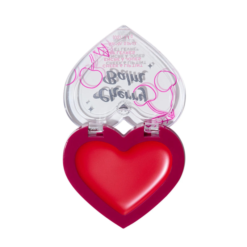 I Heart Revolution Midnight Cherry Balm Cheek & Lip Blush Red Glacé