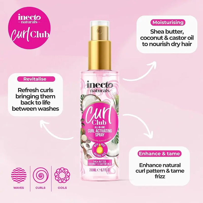 Inecto Naturals Curl Club Curl Activating Spray