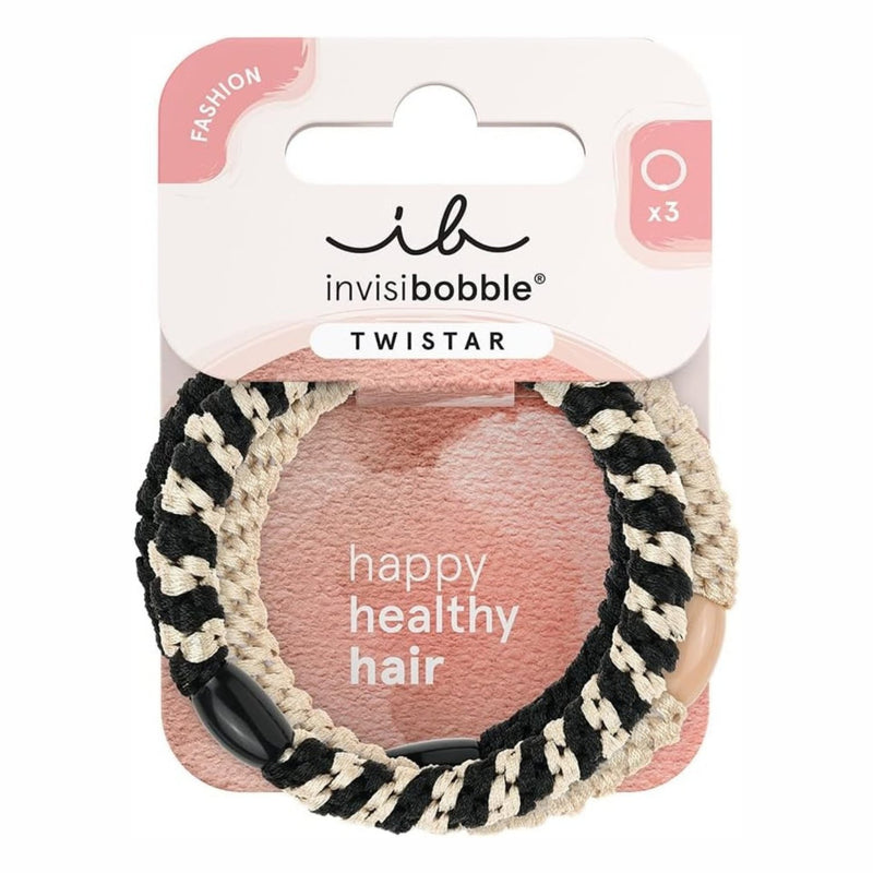 Invisibobble Twistar Classical Braids, set van 3 geweven haarelastiekjes