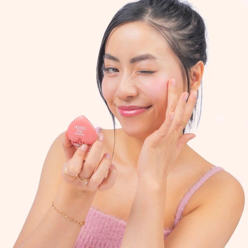 Kara Beauty Stay Blushin! Lip and Cheek Cream Blush Keychain Lilac