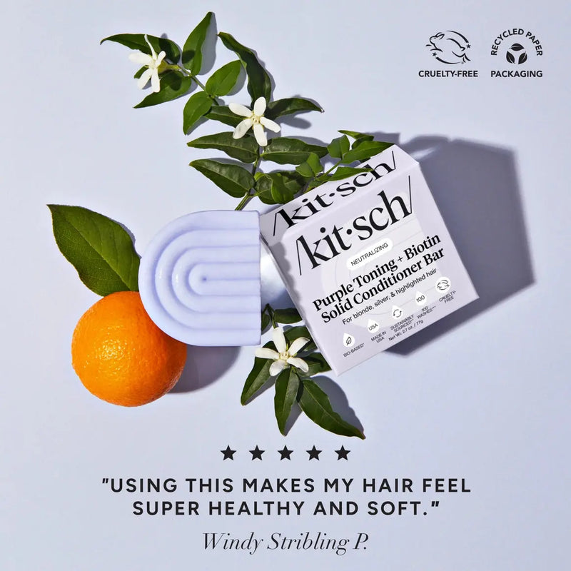 Kitsch Neutralizing Purple Toning Shampoo & Conditioner Bar Set