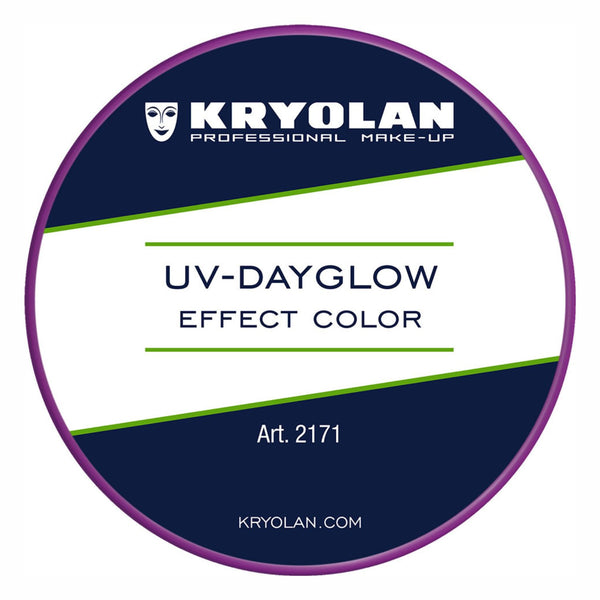Kryolan Professional Make-up Uv Dayglow Effect Color Uv Violet, lichtgevende verf voor huid en accessoires