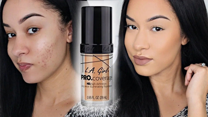 LA Girl HD Liquid Foundation GLM643 Porcelain, vloeibare foundation voor het gezicht, foto 3 van 3