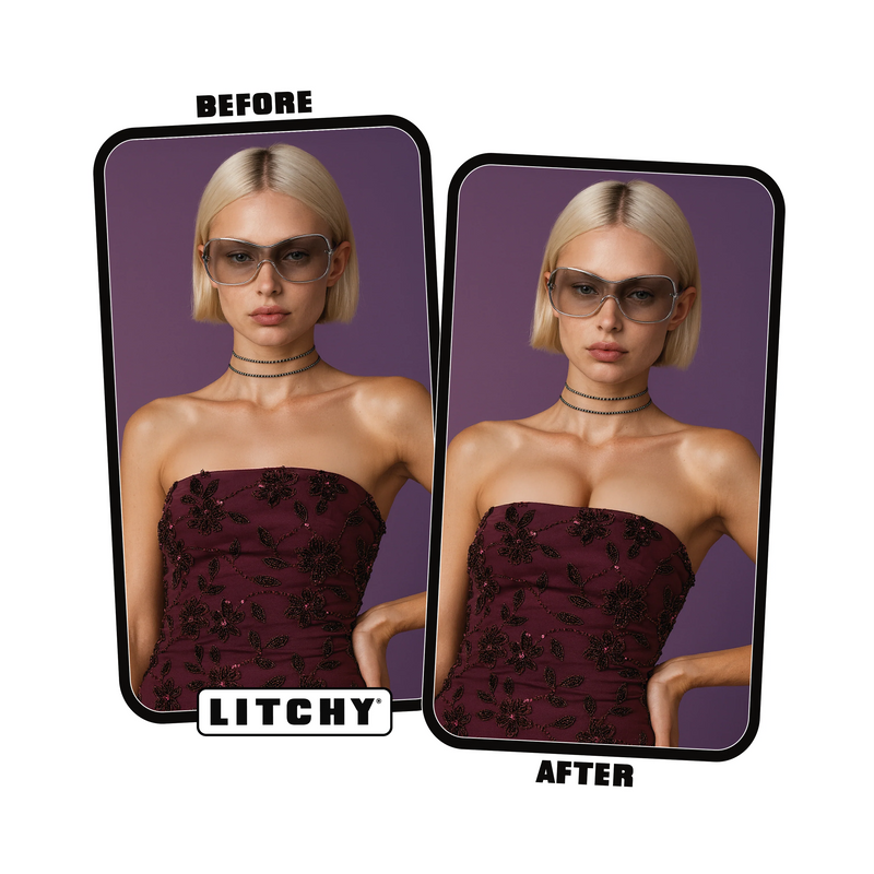 Litchy Adhesive Bra Sandy Cup D