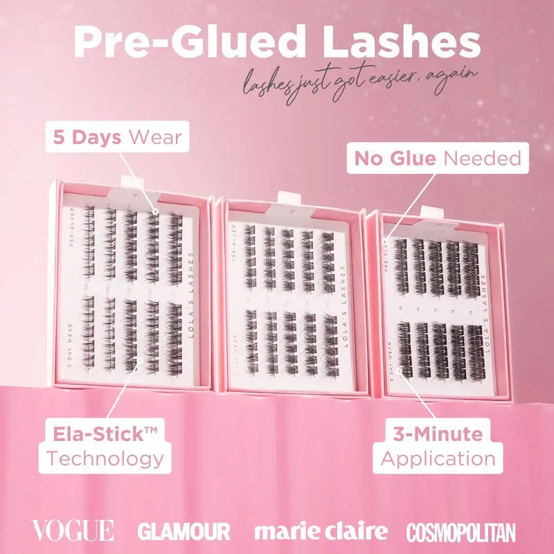 Lola's Lashes Bold Definition Dark Brown Pre-Glued Lashes