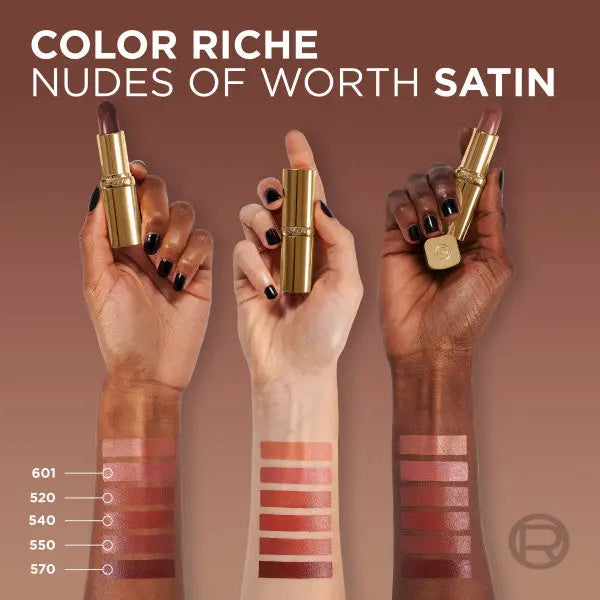 L'Oreal Paris Color Riche Satin Lipstick 540 Unstoppable Nudes