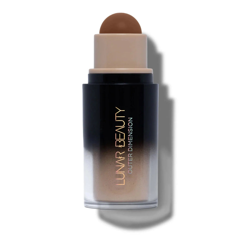 Lunar Beauty Outer Dimension Bronzing & Sculpting Stick Dark Sky, romige bronzer voor contouring