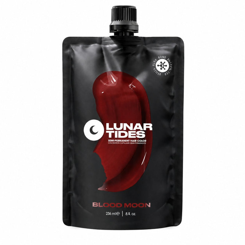 Lunar Tides Semi Permanent Hair Color Blood Moon, semi-permanente haarverf in dieprood