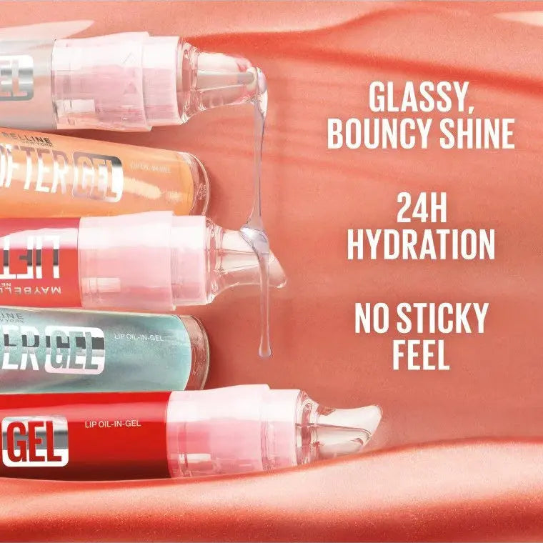 Maybelline Lifter Gel Passion Juice, hydraterende lipgloss met glass-like finish