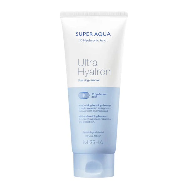 Missha Super Aqua Ultra Hyalron Foaming Cleanser