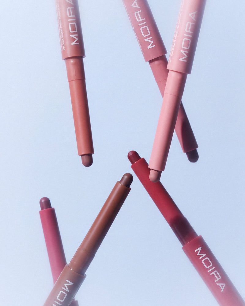 Moira Blur Lip Contour Liner 010 Hibiscus, romige lipliner met koepelvormige punt, foto 7 van 7