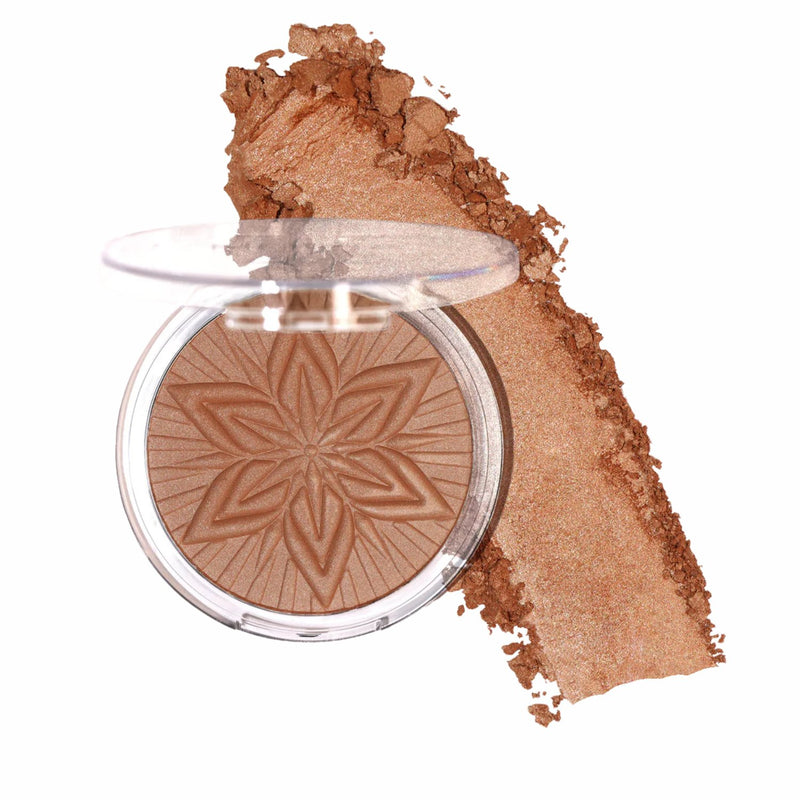 Moira Sun Glow Face & Body Bronzer 004 Tan Lines, bronzer voor gezicht en lichaam, op model