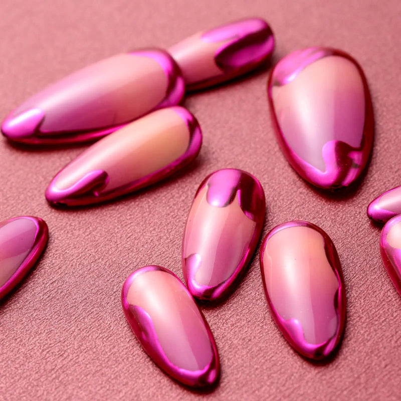 Never Have I Ever Press-On Nails Sunset Chrome