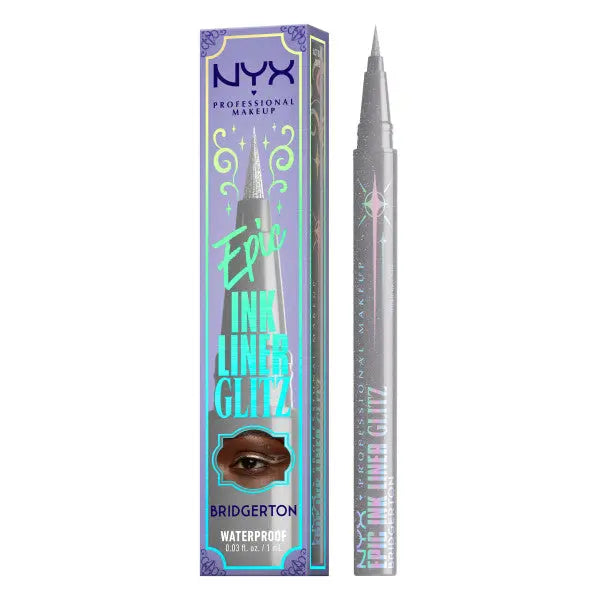 NYX Professional Makeup Bridgerton Epic Ink Liner Glitz 01 Glitzed In Silver