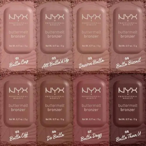 NYX Professional Makeup Buttermelt Bronzer Butta Than U, bronzer met boterzachte textuur