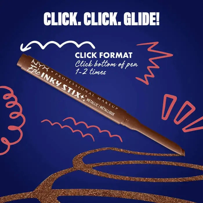 NYX Professional Makeup Epic Inky Stix Eyeliner Kinetic Copper