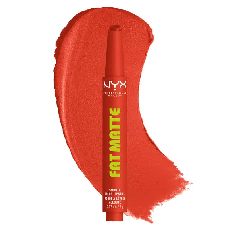 NYX Professional Makeup Fat Matte Smooth Color Lipstick Comfy Caramel
