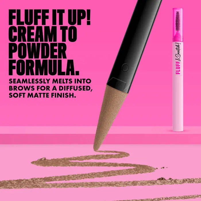 NYX Professional Makeup Fluff N Snatch Powder Pen Auburn, wenkbrauwpen met een cream-to-powder formule