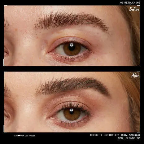 NYX Professional Makeup Thick It. Stick It! Brow Gel 01 Taupe, getinte wenkbrauwgel, foto 2 van 4